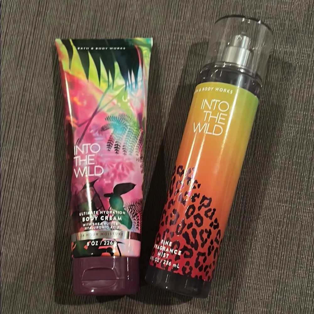 Bath & Body Works Into the Wild Beauty Bundle: Body Cream and Mist NEW